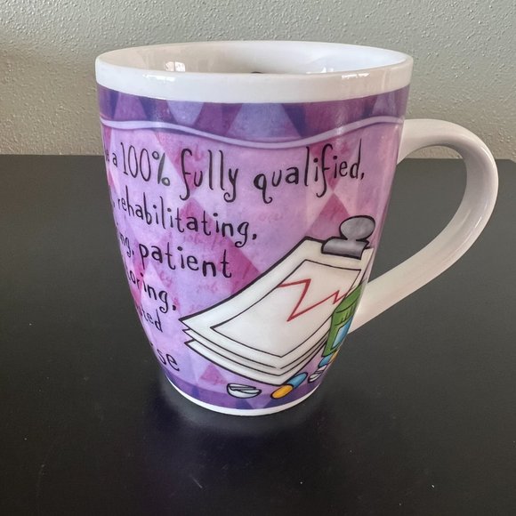 NURSES CALL THE SHOTS  Novelty Porcelain Mug ~ History & Heraldry H & H - Picture 4 of 9